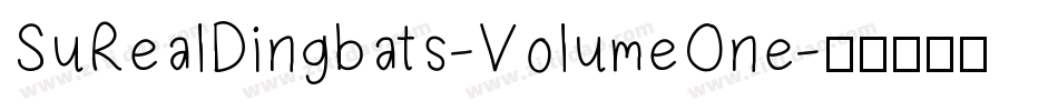SuRealDingbats-VolumeOne字体转换