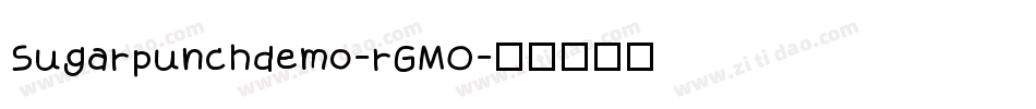 Sugarpunchdemo-rGMO字体转换