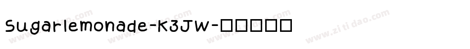 Sugarlemonade-K3JW字体转换
