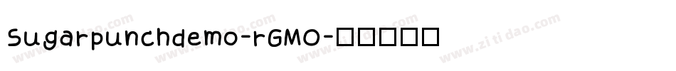 Sugarpunchdemo-rGMO字体转换