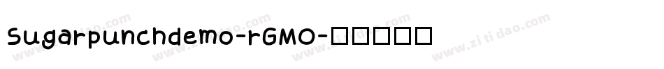 Sugarpunchdemo-rGMO字体转换