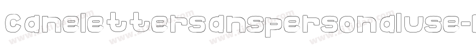Canelettersanspersonaluse-Do9d字体转换