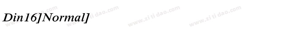 Din16-Normal字体转换
