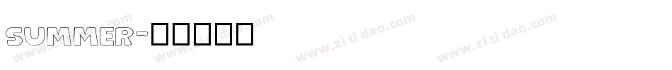 SUMMER字体转换
