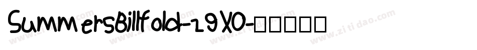 SummersBillfold-z9X0字体转换