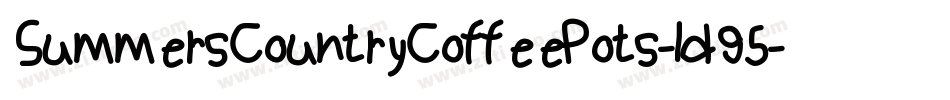 SummersCountryCoffeePots-ld95字体转换