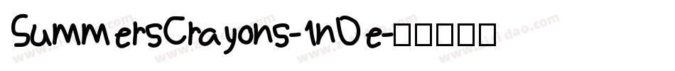 SummersCrayons-1nDe字体转换