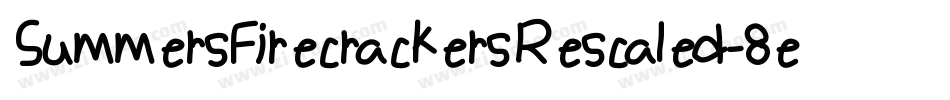SummersFirecrackersRescaled-8ea2字体转换