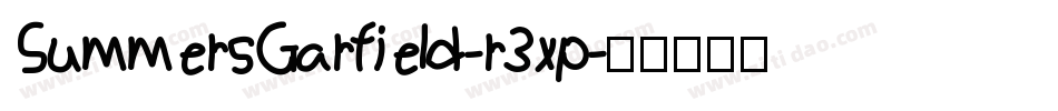 SummersGarfield-r3xp字体转换