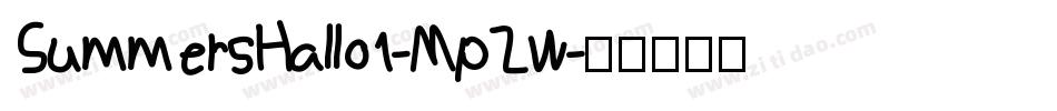 SummersHallo1-MpZw字体转换