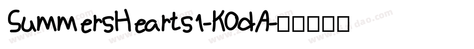 SummersHearts1-K0dA字体转换