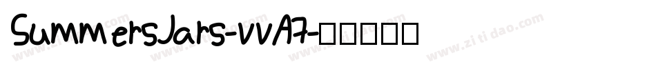 SummersJars-vvA7字体转换