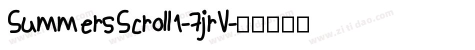 SummersScroll1-7jrV字体转换