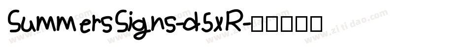 SummersSigns-d5xR字体转换