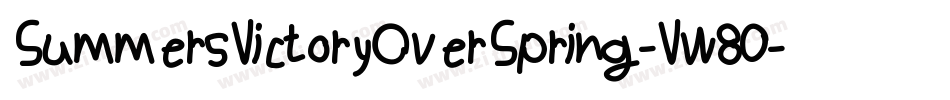 SummersVictoryOverSpring-Vw80字体转换