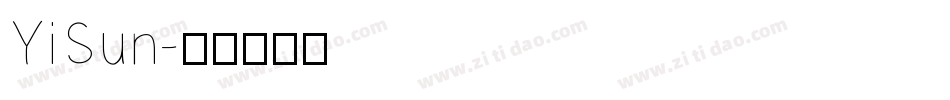 YiSun字体转换