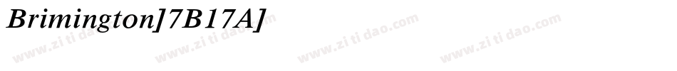 Brimington-7B17A字体转换