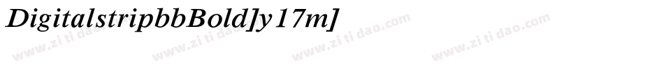 DigitalstripbbBold-y17m字体转换