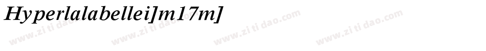 Hyperlalabellei-m17m字体转换