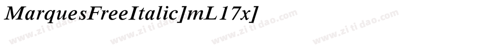 MarquesFreeItalic-mL17x字体转换