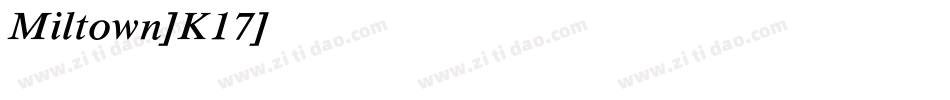 Miltown-K17字体转换