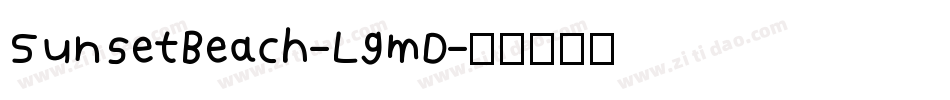 SunsetBeach-L9mD字体转换