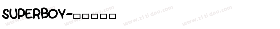 SUPERBOY字体转换