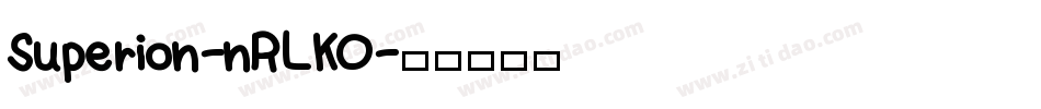 Superion-nRLKO字体转换
