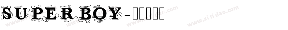 SUPERBOY字体转换