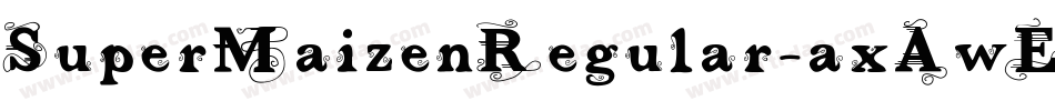 SuperMaizenRegular-axAwE字体转换