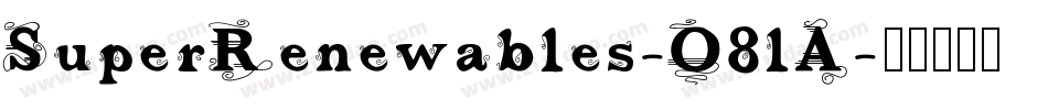 SuperRenewables-O8lA字体转换