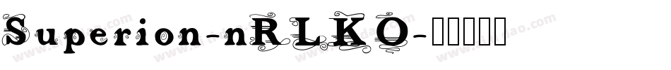Superion-nRLKO字体转换