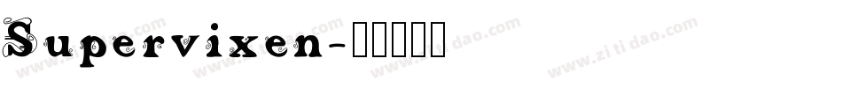 Supervixen字体转换