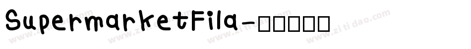 SupermarketFila字体转换