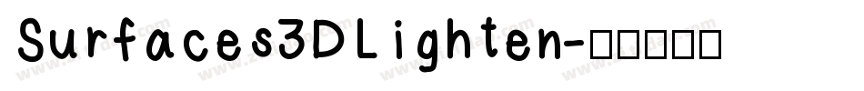 Surfaces3DLighten字体转换