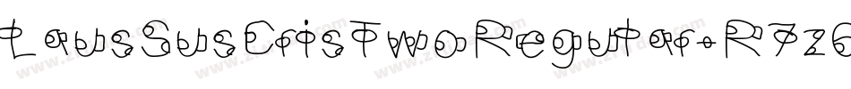 LausSusCrisTwoRegular-R7z6字体转换 LausSusCrisTwoRegular-R7z6字体转换