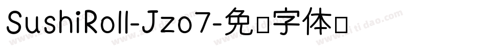 SushiRoll-Jzo7字体转换