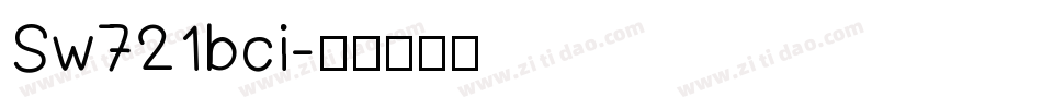 Sw721bci字体转换