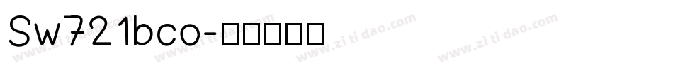 Sw721bco字体转换
