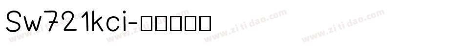 Sw721kci字体转换