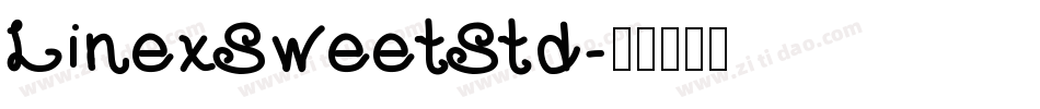 LinexSweetStd字体转换