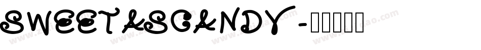 SWEETASCANDY字体转换