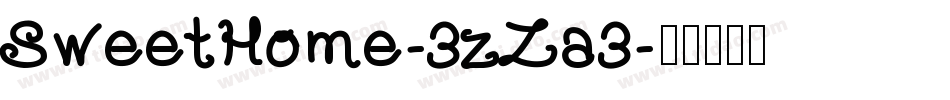 SweetHome-3zZa3字体转换