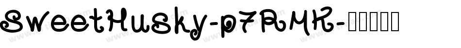 SweetHusky-p7RMK字体转换