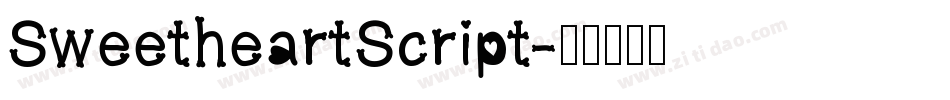 SweetheartScript字体转换