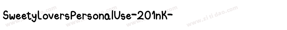 SweetyLoversPersonalUse-2O1nK字体转换