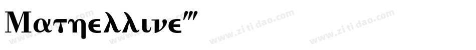 Mathelline字体转换