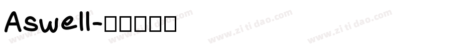 Aswell字体转换