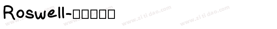 Roswell字体转换