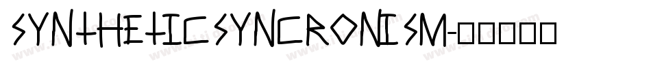 SYNTHETICSYNCRONISM字体转换